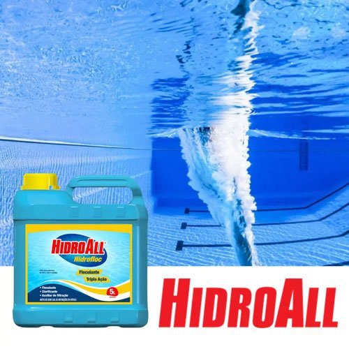 Hidrofloc Tripla Ação Clarificante Floculante 5 Litros Hidroall - 4