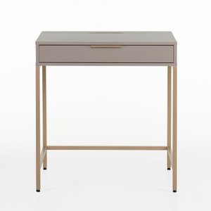 Escrivaninha Square 1 Gaveta 70 Cm X 48 Cm Nude Gianduia