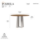 Ver imagem 2 de Mesa de Jantar Isabela 120x120 cm Off White Cinamomo - New Ceval