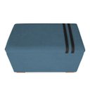 Ver imagem 3 de Recamier Puff Baú Organizador no Boucle com Cinto Preto:azul Marinho