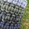 Pulseira Paracord 550lb Bracelete Tático 2,5m Corda De Sobrevivência Verde Oliva - 5