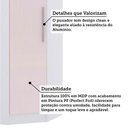Ver imagem 4 de Guarda Roupa de Canto Diagonal Modulado 70cm 1 Porta Alpes Luciane Móveis