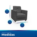 Ver imagem 6 de Poltrona Cadeira para Sala Confortável Reforçada Veneza Suede