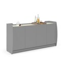 Ver imagem 2 de Buffet Aparador Sublime 160 Cinza Off White - Gelius