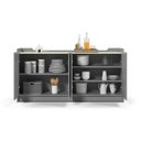 Ver imagem 3 de Buffet Aparador Sublime 160 Cinza Off White - Gelius