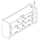 Ver imagem 5 de Buffet Aparador Sublime 160 Cinza Off White - Gelius