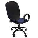 Ver imagem 7 de Cadeira de Escritório Giratória Reforçada 200 Kg Po com Regulagem Altura Tecido Azul C/ P