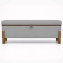 Ver imagem 5 de Ppuff Recamier Baú Versallies 200 Cm para Sala Quarto Pé de Cama Hall de Entrada Bouclé Premium Luxo