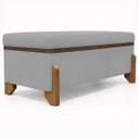 Ver imagem 3 de Ppuff Recamier Baú Versallies 200 Cm para Sala Quarto Pé de Cama Hall de Entrada Bouclé Premium Luxo