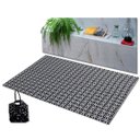 Ver imagem 1 de Tapete Sala Quarto 2,00x2,50 Antiderrapante Moderno Modelos Israel Preto