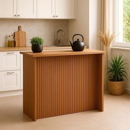 Bancada Ripada 120cm para 2 ou 4 Pessoas Realeza - 7