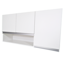 Ver imagem 1 de Armário Aéreo 120cm Lavanderia 3 Portas de Parede Montado Cor:branco
