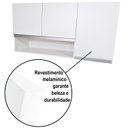 Ver imagem 3 de Armário Aéreo 120cm Lavanderia 3 Portas de Parede Montado Cor:branco