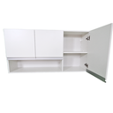 Ver imagem 5 de Armário Aéreo 120cm Lavanderia 3 Portas de Parede Montado Cor:branco