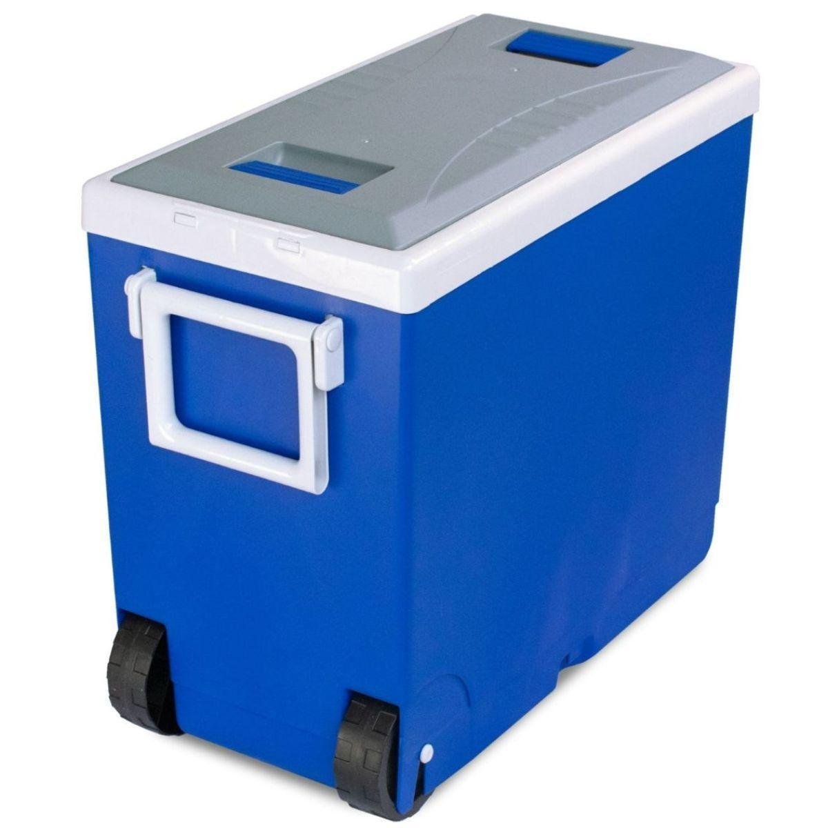 Cooler Térmico Prático com Rodinhas 32 Litros Azul Arqplast - 1