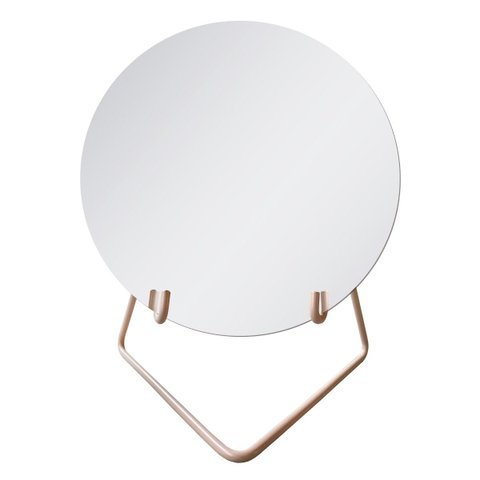 Espelho Decorativo Circle Mesa New / Rosa 30cm Redondo