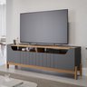 Rack com Painel Ripado para TV até 60 Polegadas 100% MDF Moema Espresso Móveis - 5