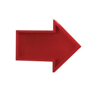 Nicho Prateleira Decorativa Quarto Infantil Formato Seta:vermelho