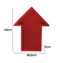 Ver imagem 3 de Nicho Prateleira Decorativa Quarto Infantil Formato Seta:vermelho