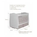 Ver imagem 2 de Berço Mini Cama 100% Mdf Conforto Permobili Branco Branco