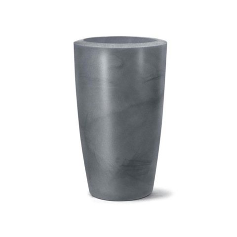 Vaso de Plantas para Jardim Cônico Grafite 50 Litros