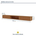Ver imagem 3 de Nicho Union 180 cm 2 Gavetas sem LED Naturalle Mavaular
