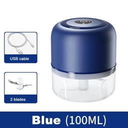 Mini Processador Triturador de Alimentos Alho Elétrico Cor Vermelho - 2