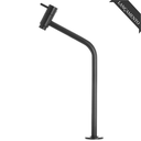 Ver imagem 1 de Torneira Preto Fosco para Banheiro Link em Metal 31cm 1/4 De Volta
