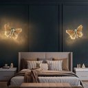 Ver imagem 3 de Arandela Borboleta de Cristal Luxo - 3 Cores de Led em Uma Única Peça