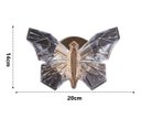 Ver imagem 2 de Arandela Borboleta de Cristal Luxo - 3 Cores de Led em Uma Única Peça