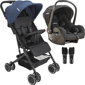 Carrinho de Bebe Passeio e Bebe Conforto Kiddo - Mascote Marinho