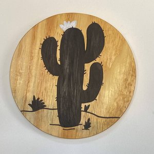 Placa Decorativa Coleção Cactos:mandacaru