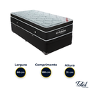 Ver imagem 3 de Cama Box Baú Solteiro Preto e Colchão Elegant Superpocket Molas Ensacadas Ortobom