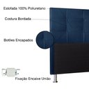 Ver imagem 3 de Cabeceira Queen 1,60m Roma Suede - Pallazio - Azul Marinho