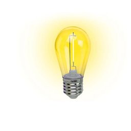 Kit 20 Lâmpada Led Filamento Amarelo 1w E-27 127v Foxlux - 3