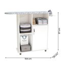 Ver imagem 4 de Tábua de Passar Roupa Miami com 1 Porta e Nicho Branco