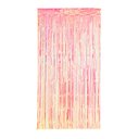Ver imagem 1 de Cortina Decorativa Franja Metalizada Silverfestas Rosa 100x200cm