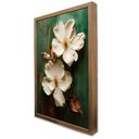 Ver imagem 3 de Quadro Decorativo Floral Luxo Petúnia em Moldura Caixa TaColado Moldura Trad 1cm Madeira Escura com 