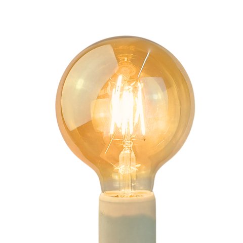 Lâmpada Filamento Led G95 4w 400lm Branco Quente 2500k Redonda E27 Biv Marca Roya