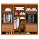 Ver imagem 3 de Guarda Roupa Cancun 6 Portas Cinamomo - Benetil