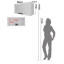 Ver imagem 7 de Cozinha Compacta Modulada Americana 3 Peças com Rodapé e sem Tampo MDF Grazi Branco