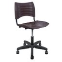 Ver imagem 1 de Cadeira Secretaria Giratoria Plastica Iso Turim com Regulagem de Altura Marrom Popmov Cadeira Iso Gi