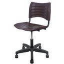 Ver imagem 3 de Cadeira Secretaria Giratoria Plastica Iso Turim com Regulagem de Altura Marrom Popmov Cadeira Iso Gi