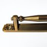 Puxador Duplo Strauss 250mm Café Antigo Porta Pivotante Correr Passagem Madeira Vidro  Rústico - 3