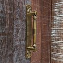 Ver imagem 5 de Puxador Duplo Strauss 250mm Café Antigo Porta Pivotante Correr Passagem Madeira Vidro Rústico