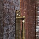 Ver imagem 6 de Puxador Duplo Strauss 250mm Café Antigo Porta Pivotante Correr Passagem Madeira Vidro Rústico