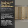 Biombo Divisória Mdf 1,80x2,40m - 4 Folhas Desmontável com Kit Montagem - 4