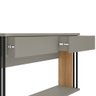 Conjunto Aparador e Mesa de Centro Espelhado Luxe L06 Amêndoa/Titânio - Mpozenato - 7