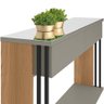 Conjunto Aparador e Mesa de Centro Espelhado Luxe L06 Amêndoa/Titânio - Mpozenato - 8