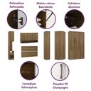 Ver imagem 3 de Guarda Roupa Dormitório Modulado Casal Queen 1,58 M Canto Paris Luciane M15:branco